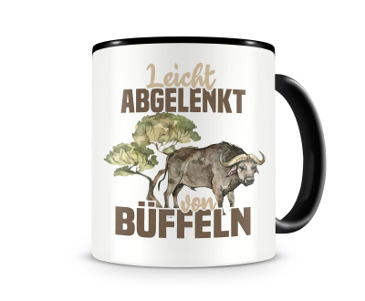 Tasse mit dem Motiv Leicht abgelenkt von Bffeln