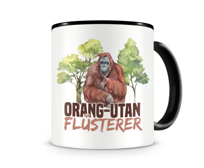 Tasse mit dem Motiv Orang-Utan Flsterer