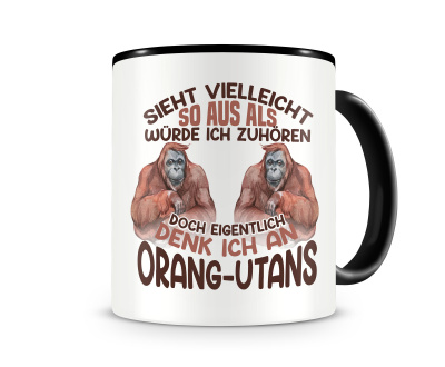Tasse mit dem Motiv Sieht vielleicht so aus Orang-Utan