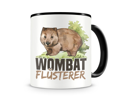 Tasse mit dem Motiv Wombat Flüsterer