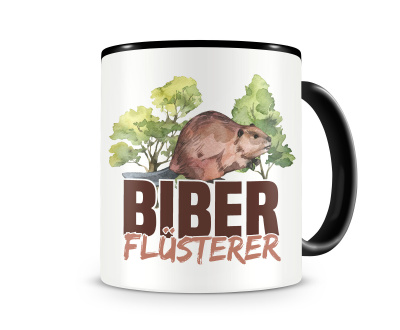 Tasse mit dem Motiv Biber Flsterer