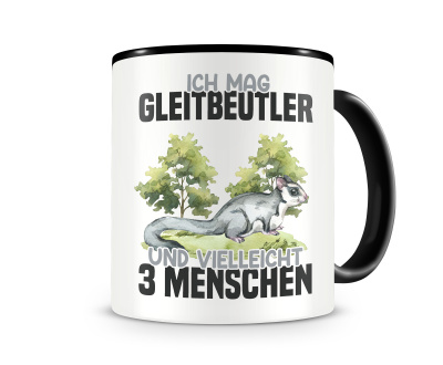 Tasse mit dem Motiv Ich mag Gleitbeutler