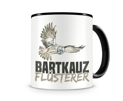 Tasse mit dem Motiv Bartkauz Flsterer