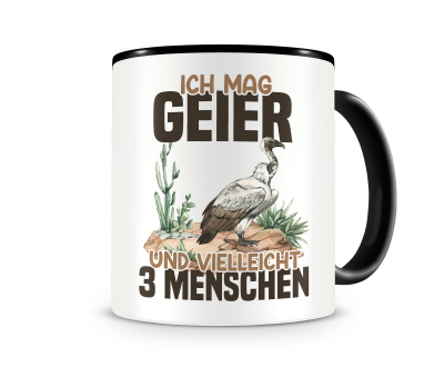 Tasse mit dem Motiv Ich mag Geier