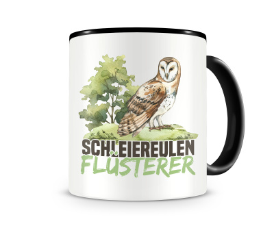Tasse mit dem Motiv Schleiereulen Flsterer