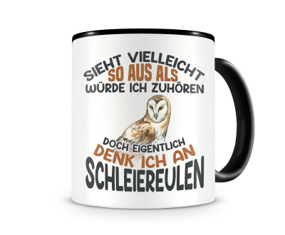Tasse mit dem Motiv Sieht vielleicht so aus Schleiereulen
