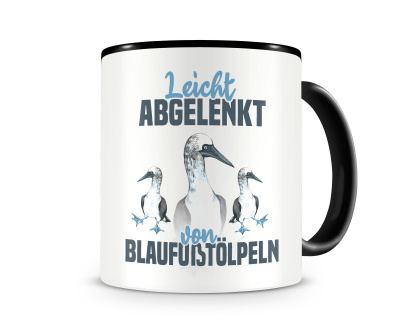 Tasse mit dem Motiv Leicht abgelenkt von Blaufutlpeln