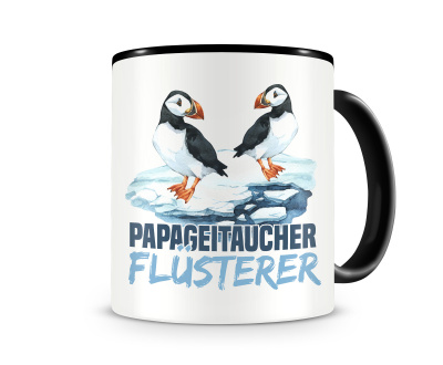 Tasse mit dem Motiv Papageitaucher Flsterer