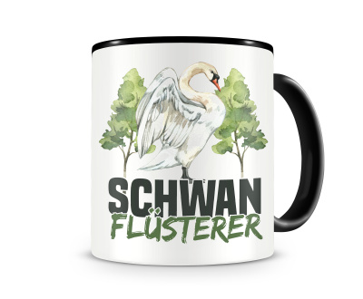 Tasse mit dem Motiv Schwan Flsterer