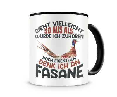 Tasse mit dem Motiv Sieht vielleicht so aus Fasane