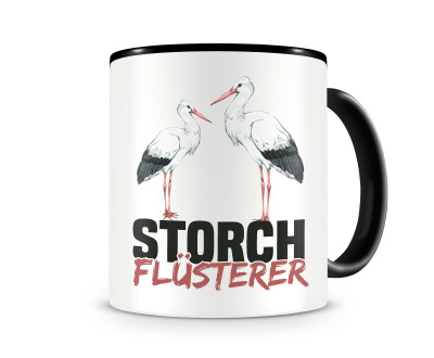 Tasse mit dem Motiv Storch Flsterer