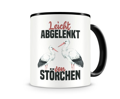 Tasse mit dem Motiv Leicht abgelenkt von Strchen
