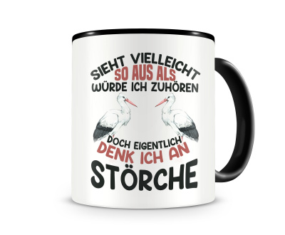 Tasse mit dem Motiv Sieht vielleicht so aus Strche