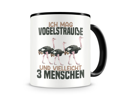 Tasse mit dem Motiv Ich mag Vogelstraue