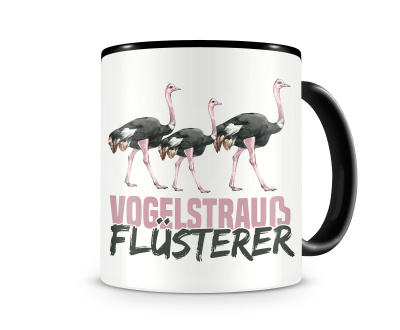 Tasse mit dem Motiv Vogelstrau Flsterer