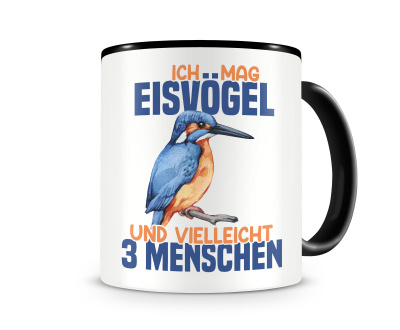 Tasse mit dem Motiv Ich mag Eisvgel
