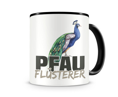 Tasse mit dem Motiv Pfau Flsterer