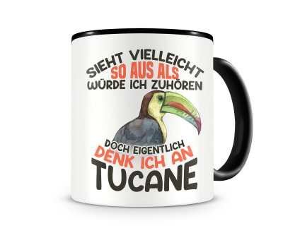 Tasse mit dem Motiv Sieht vielleicht so aus Tucane