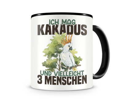 Tasse mit dem Motiv Ich mag Kakadus