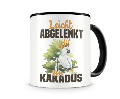 Tasse mit dem Motiv Leicht abgelenkt von Kakadus