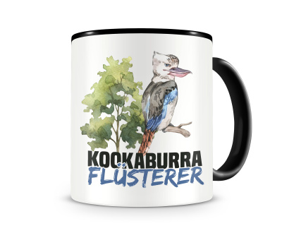 Tasse mit dem Motiv Kookaburra Flsterer