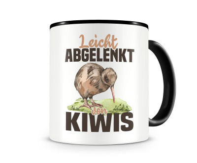 Tasse mit dem Motiv Leicht abgelenkt von Kiwis