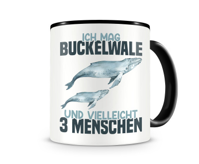 Tasse mit dem Motiv Ich mag Buckelwale