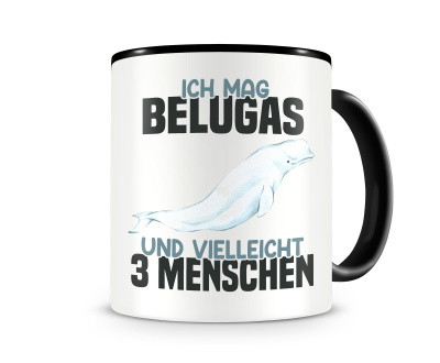 Tasse mit dem Motiv Ich mag Belugas