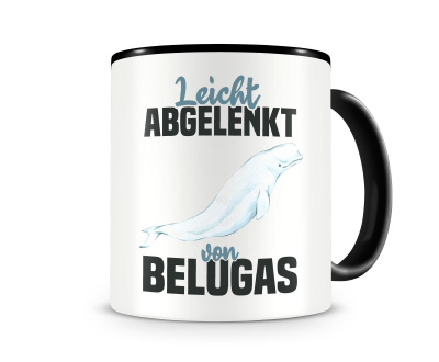 Tasse mit dem Motiv Leicht abgelenkt von Belugas