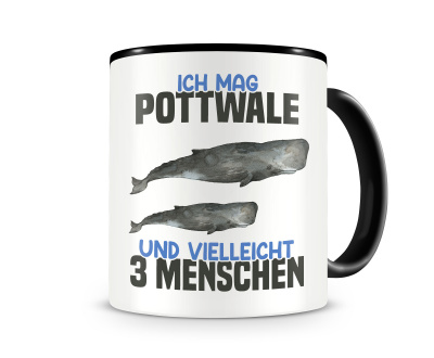 Tasse mit dem Motiv Ich mag Pottwale