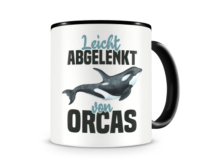 Tasse mit dem Motiv Leicht abgelenkt von Orcas