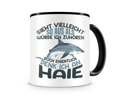 Tasse mit dem Motiv Sieht vielleicht so aus Haie