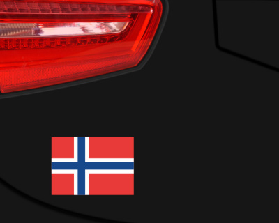 Aufkleber Set mit 55 Norwegen Flaggen - Ansicht 2