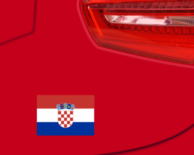 Aufkleber Set mit 55 Kroatien Flaggen - Ansicht 2