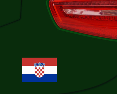 Aufkleber Set mit 55 Kroatien Flaggen - Ansicht 3