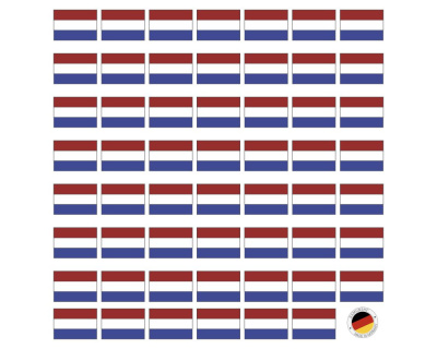Aufkleber Set mit 55 Niederlande Flaggen