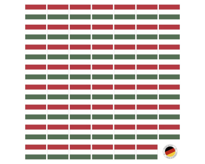 Aufkleber Set mit 55 Ungarn Flaggen