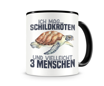 Tasse mit dem Motiv Ich mag Schildkr�ten
