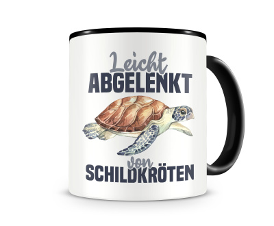 Tasse mit dem Motiv Leicht abgelenkt von Schildkr�ten
