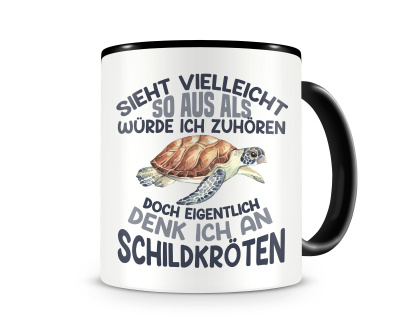 Tasse mit dem Motiv Sieht vielleicht so aus Schildkr�ten