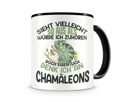 Tasse mit dem Motiv Sieht vielleicht so aus Cham�leons