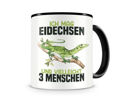 Tasse mit dem Motiv Ich mag Eidechsen - Ansicht 1