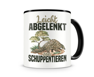 Tasse mit dem Motiv Leicht abgelenkt von Schuppentierenn