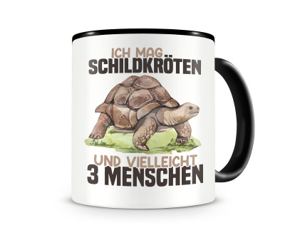 Tasse mit dem Motiv Ich mag Schildkrten