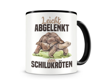 Tasse mit dem Motiv Leicht abgelenkt von Schildkr�ten