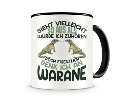 Tasse mit dem Motiv Sieht vielleicht so aus Warane