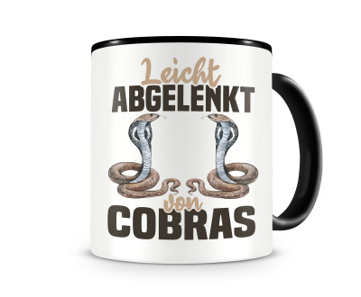 Tasse mit dem Motiv Leicht abgelenkt von Cobras