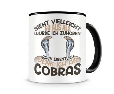 Tasse mit dem Motiv Sieht vielleicht so aus Cobras
