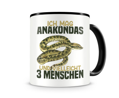 Tasse mit dem Motiv Ich mag Anakondas