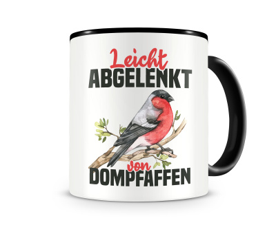 Tasse mit dem Motiv Leicht abgelenkt von Dompfaffen